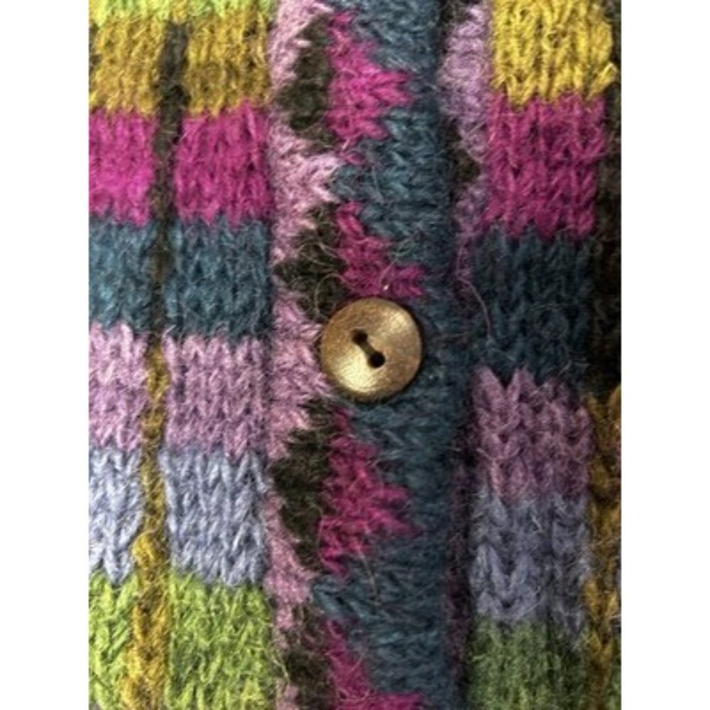 100% Himalayan Wool Sweater Cozy Cottage Vintage Nepal Lost Horizons Medium - Picture 12 of 16